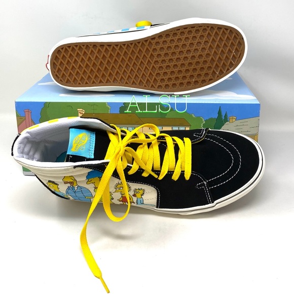 VANS & SIMPSON SK8-HI 1987-2020 Black Men’s Sneake - Picture 4 of 9